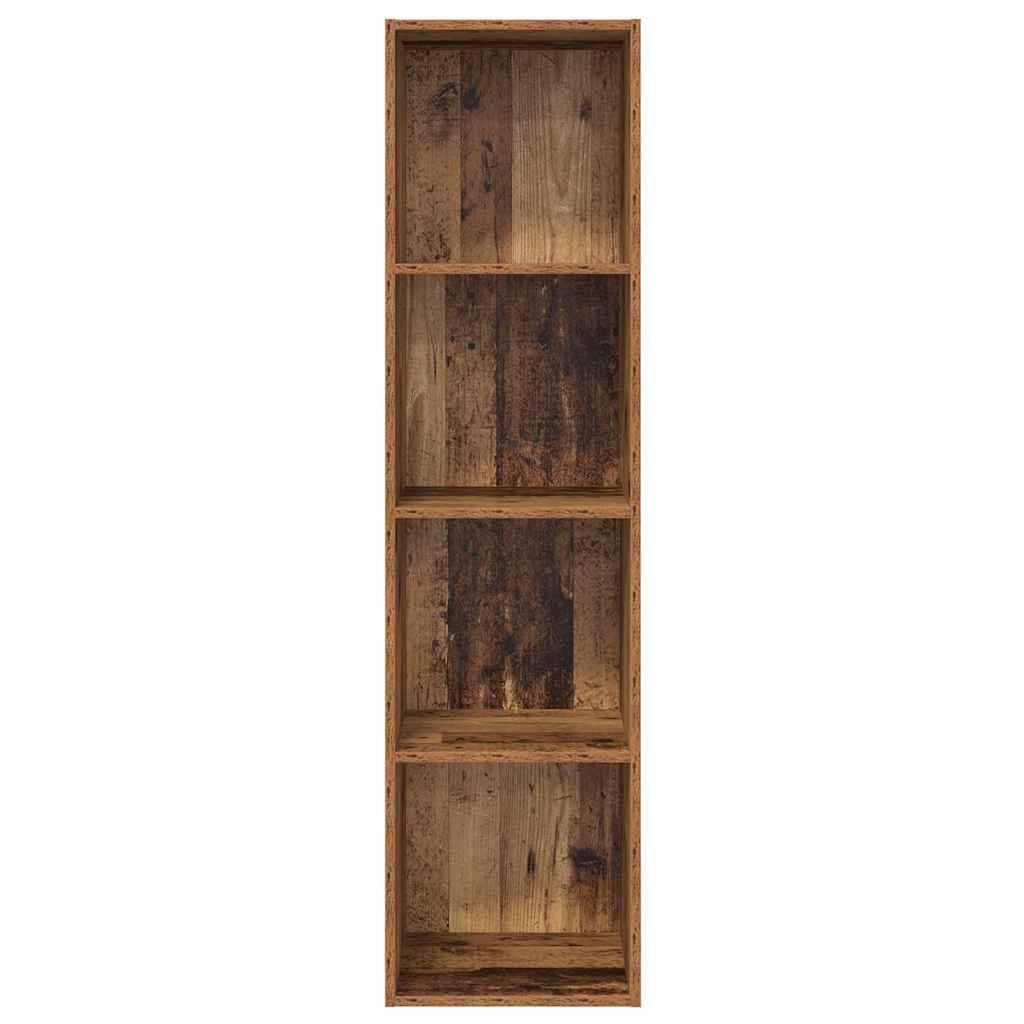 TV-Schrank Altholz Optik, 37x37x142,5 cm Holzwerkstoff, Wandmontage, schwebend, für Wohnzimmer, Schlafzimmer, Entertainment Center, Media Console