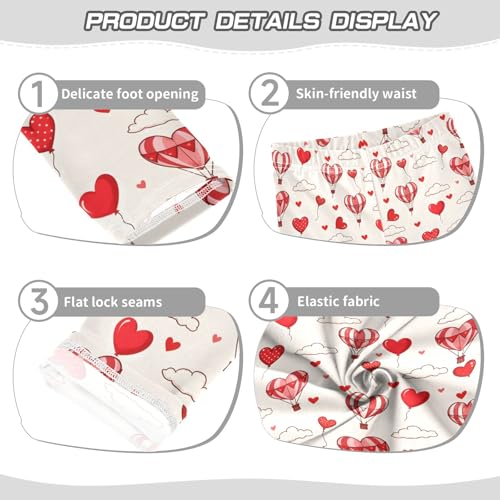 senya Girls Printed Leggings Yoga Pants Love Balloon Pattern for Kids in 4t to 10 Years, 4T3