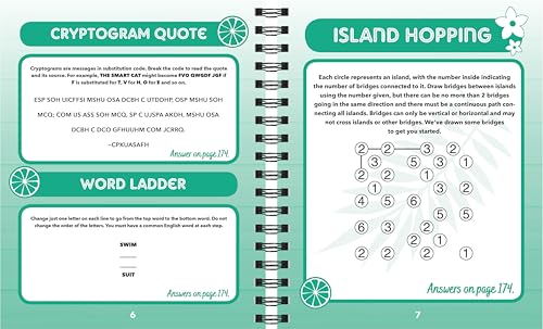 Brain Games - Summer Puzzles (#5): Have Fun Solving in the Sun (Volume 5) Spiral-bound – June 15, 2025 - Image 5