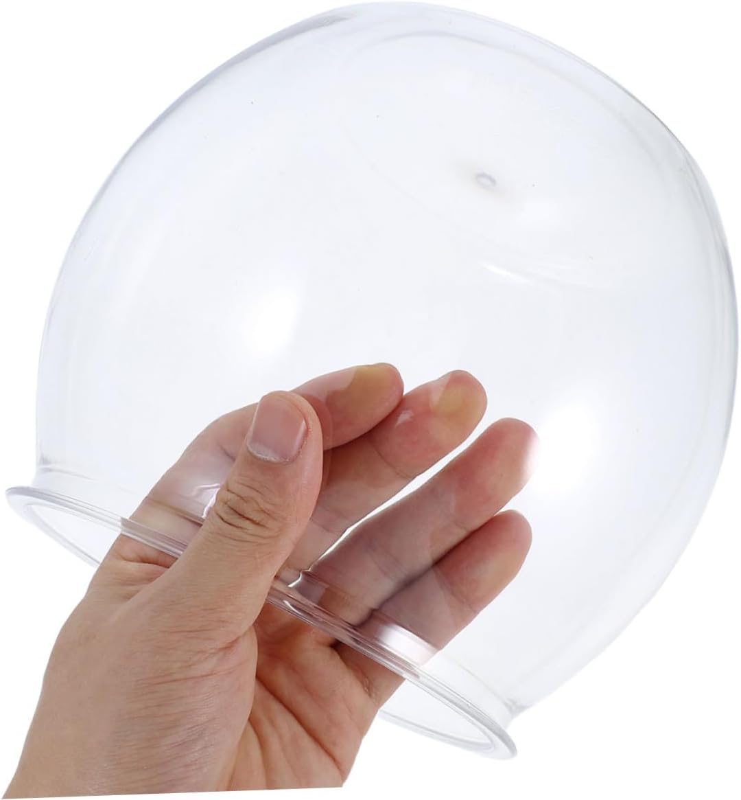 Totority Plastic Fish Bowl Aquarium Tank Unbreakable Desktop Globe Fish Tank for Shrimp Compact Environmentally Friendly Tabletop Aquarium Pot for Home and Office Decor
