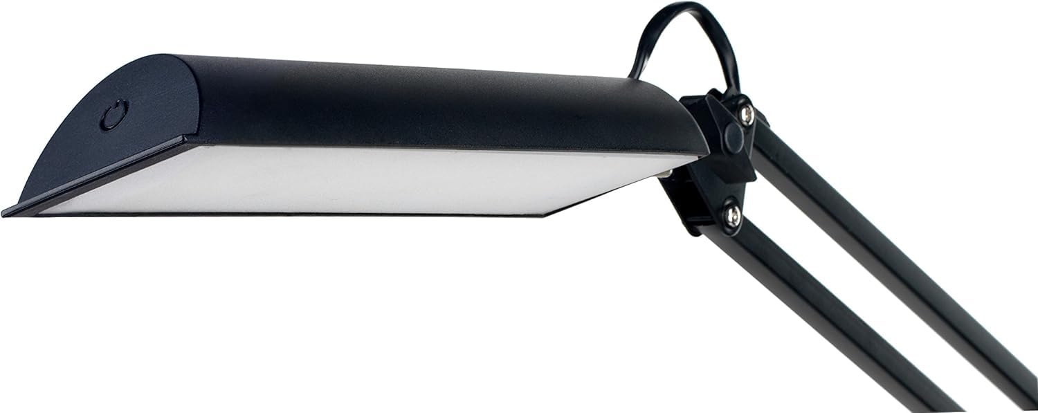 FAVORIT Unilux 400093838 Lampada Swingo LED da Tavolo a LED 11 W, Moderna, 3 Livelli Dimmerabili di Luminosità con Controllo Touch, per Cameretta, Ufficio, Scrivania, Colore Nero