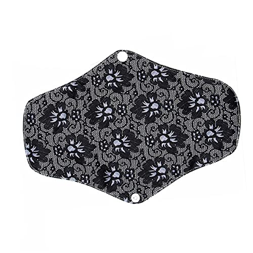Didiseaon 1 Pc Compresas Menstruales Reutilizables Servilleta Sanitaria Almohadilla De Carbón De Bambú Toalla Higiénica Lavable Black