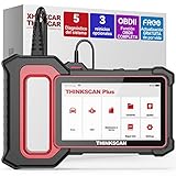 THINKCAR Obd2 Diagnosis, Plus S4 Diagnosis Coche Multimarca con 4 Sistemas (Motor/Transmisión/ABS/SRS/BCM) y 28 Funciones de Reinicio (Elija 3 Gratis),Maquina Diagnosis Coche Actualización Gratuita