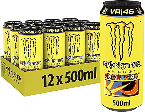 Monster Boisson Énergisante Médecin Vr46 50 Cl - , 500 Ml (Lot De 12)