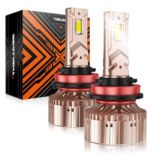 Image of SEALIGHT H11 Bulbs, 84,000LM 900% Brightness H11 Light Bulbs, 6000K Cool White Bulbs with 25000RPM Fan, Plug and Play ATV /UTV, 10-Year Extended Lifespan IP68 Waterproof, Pack of 2