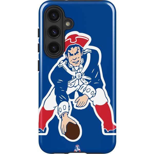 Skinit Impact Phone Case Compatible with Galaxy S25 Plus - Officially Licensed NFL New England Patriots Retro Logo Design