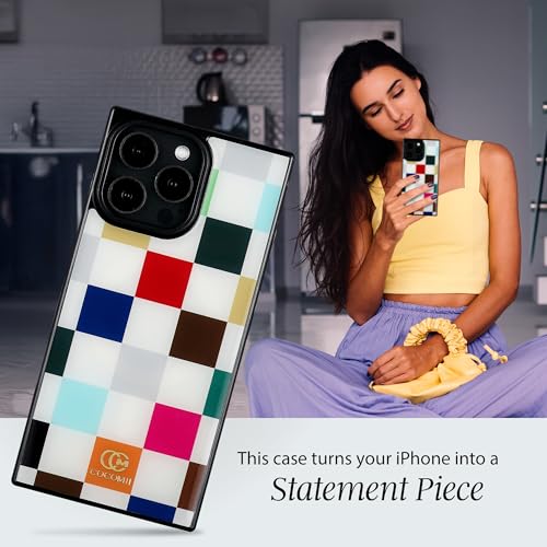 Image of COCOMII Rectangle for iPhone 14 Pro Max Case, Le Carre de Luxe Checkered