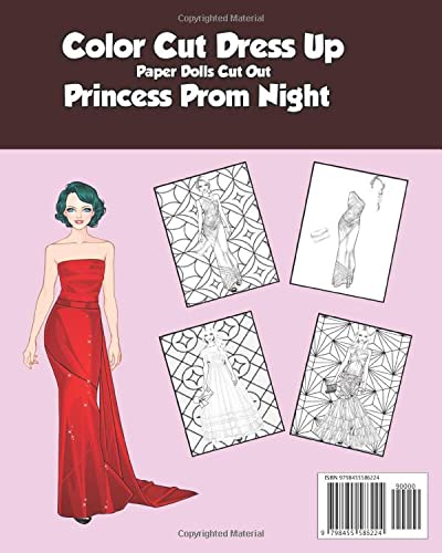 Miniatura 2 de Paper Dolls cut out - Princess prom night - Color Cut Dress up and Play Cut out dolls with your best friend. A world of creativity and fun for girls