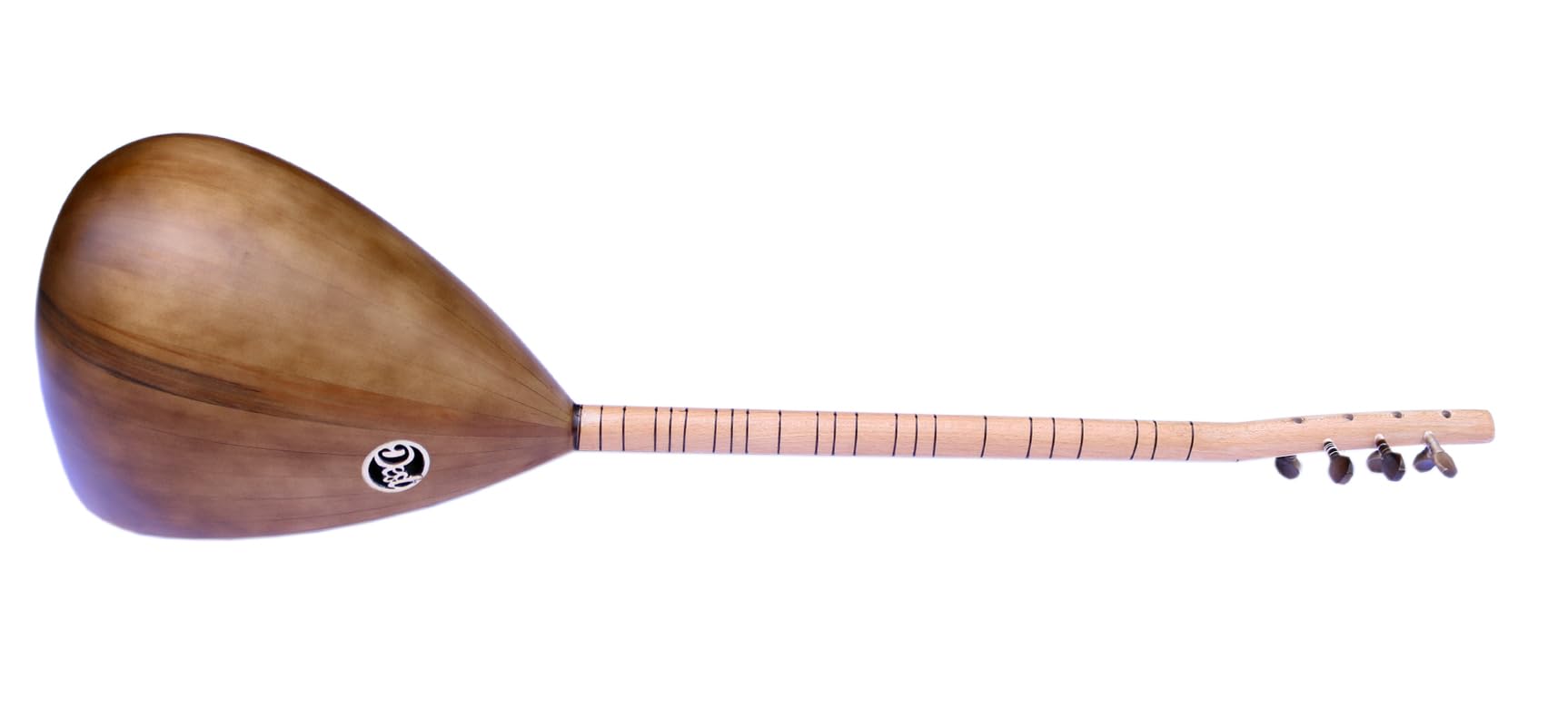 Baglama Saz ASL-109 Maulbeere mit langem Hals, türkische Qualität