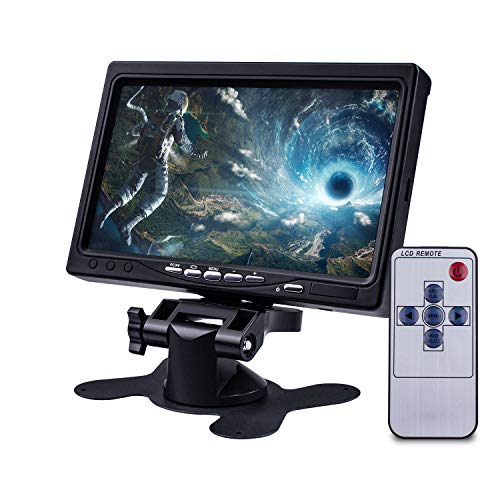 【改良版-全視野 色偏りなし】Miuzei 7インチ IPS全視野 小型モニター 1080p液晶 小型ディスプレイ ラズパイ モニター HDMI VGA AVポート 内蔵スピーカー付き Raspberry Pi ディスプレイ3 B+ 3b 2bに適応 日本語マニュアル