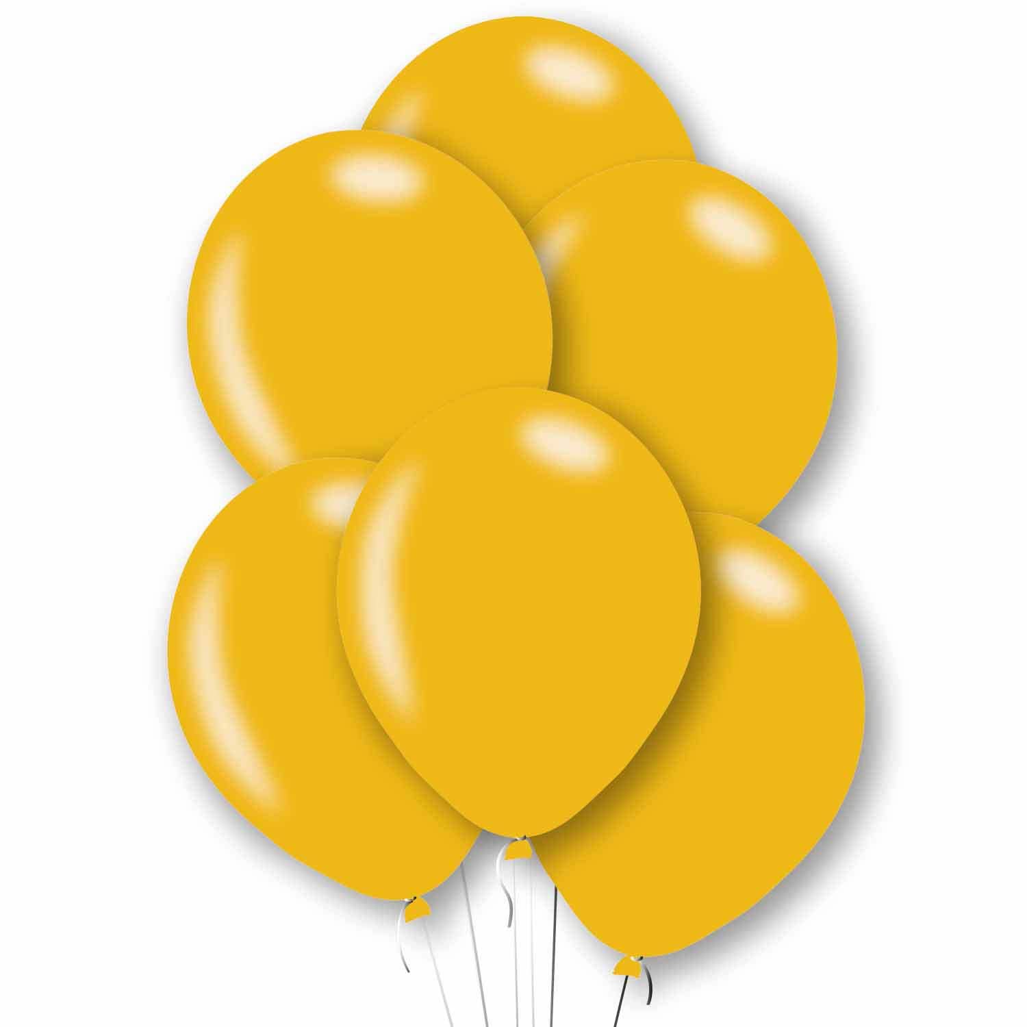 Amscan 9912714 - Pearl Gold 11" Latex Party Balloons - 10 Pack