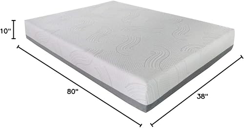 Vista 36 de Colchón de espuma viscoelástica de gel tamaño Queen de 8 pulgadas, sensación firme media, transpirable, sueño fresco y alivio de presión