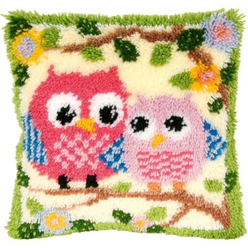Kit coussin crochet débutant avec toile pré-imprimée Gofission