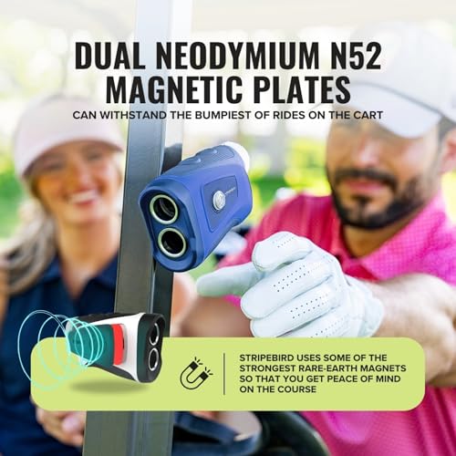 Image of Pro Tour Golf Rangefinder with Slope - Range Finder Golf with Ultra-Strength Magnet - Laser Rangefinder with Slope Technology & Flag Pole Lock Vibration - Golf Range Finder