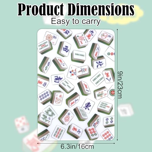Set de 4 mezcladores de fichas Mahjong de plástico miniatura 2