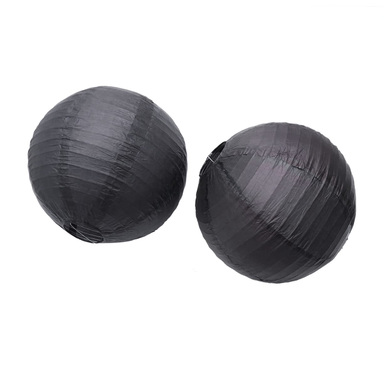 POPETPOP 5Pcs Foldable Black Decorative Lanterns Outdoor Hanging Lights for Festivals Weddings Birthdays and Celebrations for Garden and Home Decor