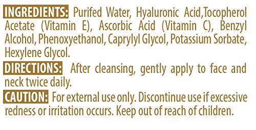 Anti Aging serum for Eyes - HYALURONIC SERUM Premium Complex - Hyaluronic Acid for face moisturizer - 1 Bottle - Image 3