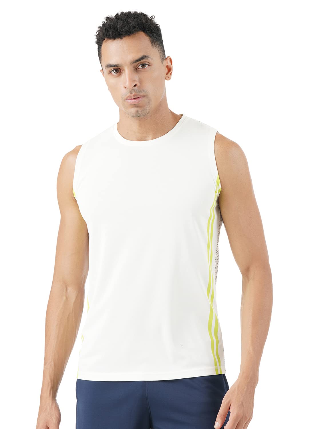 PUMP'DMen's Sleeveless Tank Top for Gym with Fashion Print -DryTech, Anti-Odor, Lightweight, Soft Seams, UV Protect