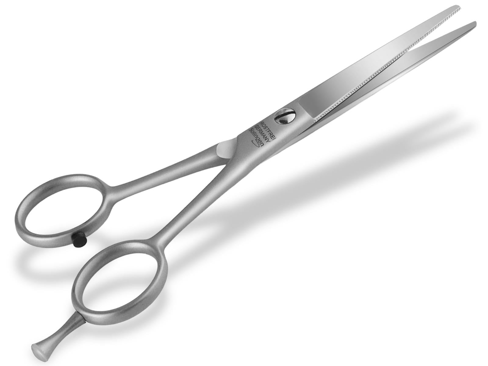 Friseurschere Haarschere Solingen Haarschneideschere Edelstahl Rostfrei | Schere Made in Germany mit scharfem Schnitt und einseitiger Mikroverzahnung 15,6 cm