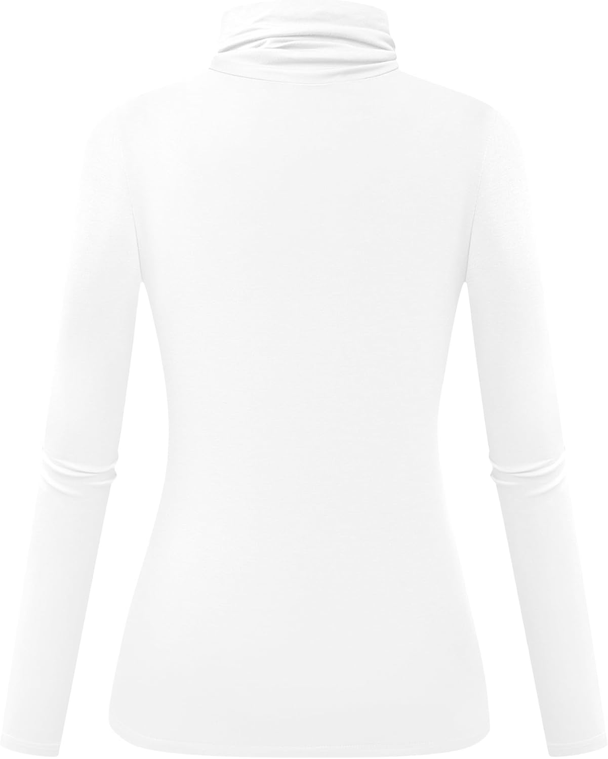 Herou Womens Long Sleeve Turtleneck Slim Fitted Lightweight Casual Active Layer Tops Shirts - Image 2