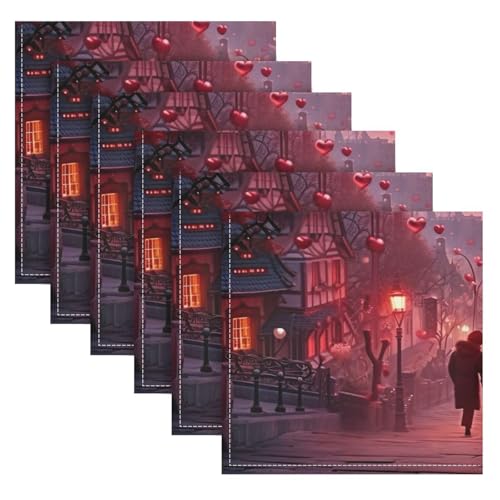 Set de 6 Servilletas de Tela Cuadradas de 50.5x50.5 cm miniatura 1