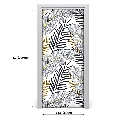 DIY fondo de pantalla extraíble e impermeable 77x200 cm adhesivo decorativo puertas 4