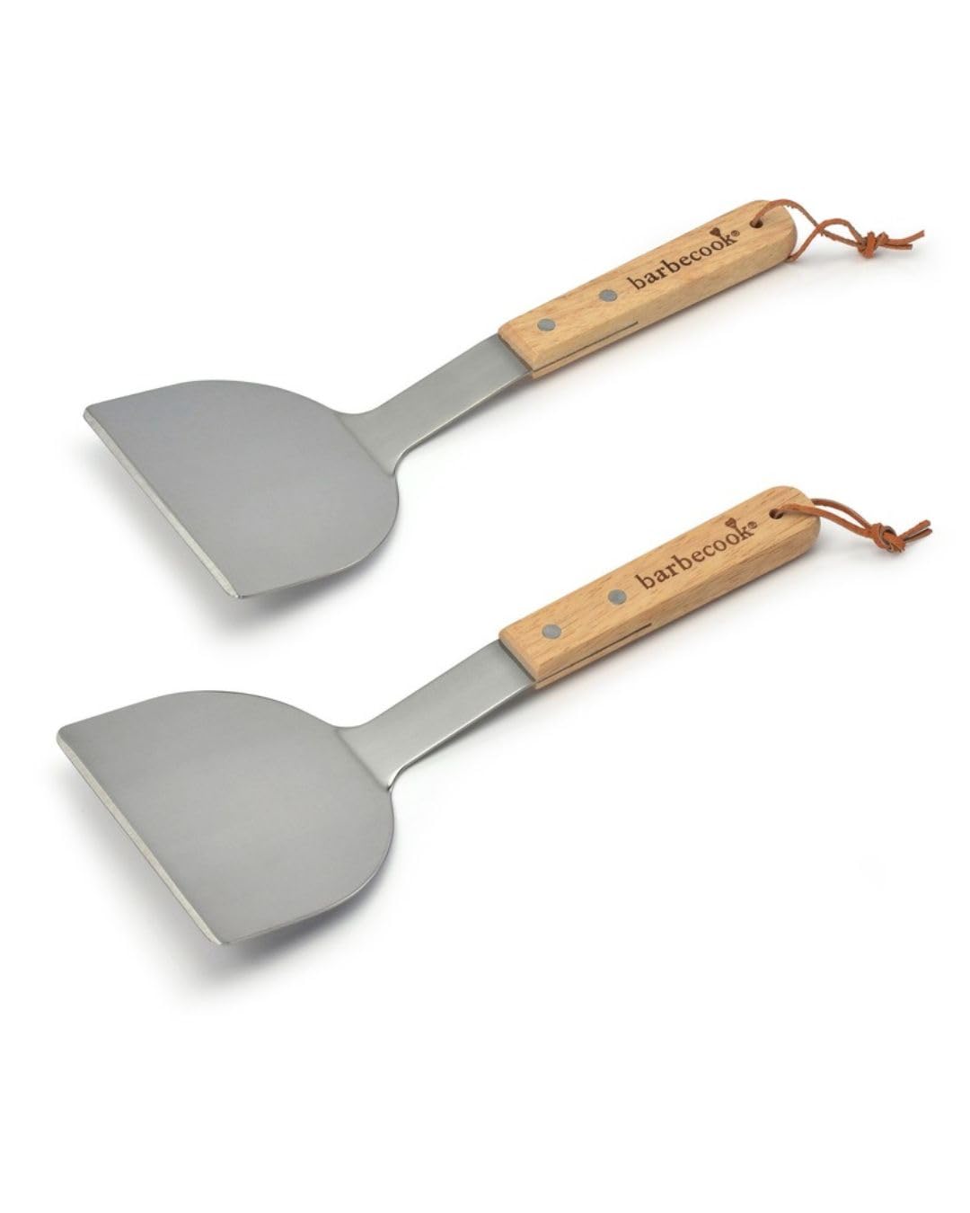 Barbecook 2 Plancha Wender spachtel set, grillzubehör, plancha, plancha grillplatte, spatel, bbq,, 31.0x12.0x8.0 cm, Silber