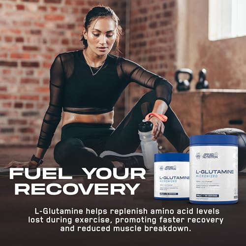Applied Nutrition L Glutamine Powder - Amino Acid, Muscle Strength & Recovery, Boosts Immune System, Unflavoured (500g - 100 Servings) - Image 3
