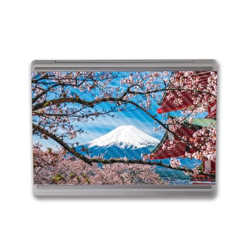 Image of MightySkins Carbon Fiber Skin Compatible With Microsoft Surface Laptop Go 3 (2023) Full Wrap Kit - Overlooking Fuji | Protective, Durable Textured Carbon Fiber Finish | Easy To Apply | Made in the USA