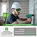 Laser Level with 60in Tripod, HUEPAR 98Ft Self Leveling Laser Level Green Line Laser Cross Line Laser Leveler Tool for Picture Hanging, Tile, Home Renovation, Indoor Project, Battery&Goggles Included