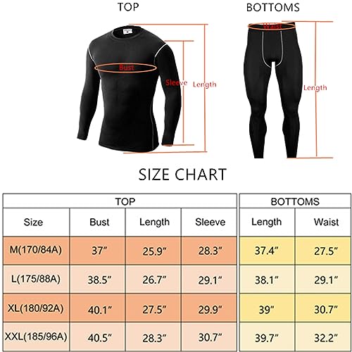 Image of WINDCHASER Mens Thermal Underwear Set Winter Sport Hunting Gear Sport Long Johns Base Layer Bottom Top