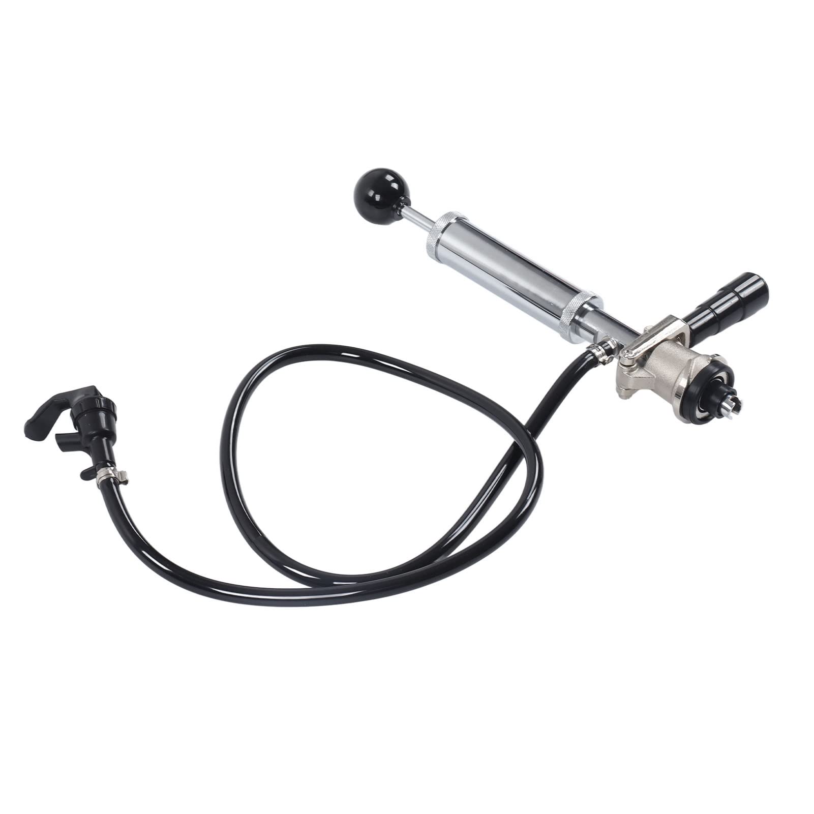 Bomba para barriles de cerveza de acero inoxidable a prueba de fugas, dispensador de grifo tipo S con manguera de 41,3 pulgadas para picnic, fiesta y boda, grifo manual resistente