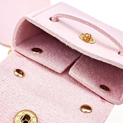 4PCS Super Smalls Makeup Bag with Mirror Mini Makeup Bag for Women, Coin Wallet, Bag Charms Y2k Accessories Cute Leather Keychain (Style 2)3