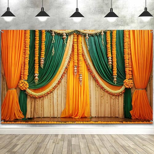 Fondo para Ceremonia India 7x5ft para Fotografía miniatura 2