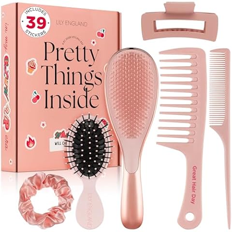 Lily England Detangle Brush with Stickers Cover