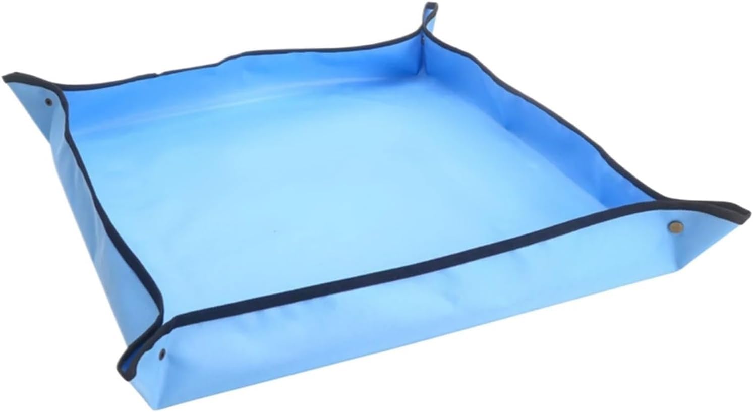 ESESE Foldable Plant Repotting Mat Garden Potting Pad Tray, Planting 75×75cm Flower Pot Reusable Gardening Transplanting For Indoor(Blue)