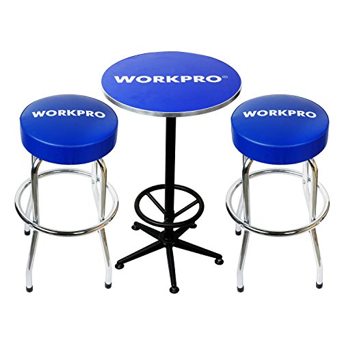 WORKPRO Workshop Table & Two Stool Combo， W004401A, Table & Stool Combo