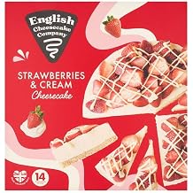 English Cheesecake Company Strawberries & Cream Cheesecake 1890g | Case of 6