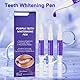 Zahnaufhellung Whitening Pen, Purple Teeth Bleaching Stift, Zähne Aufhellen Efficiently Schnelles Removes Tough Stains, Zahnweiss Set