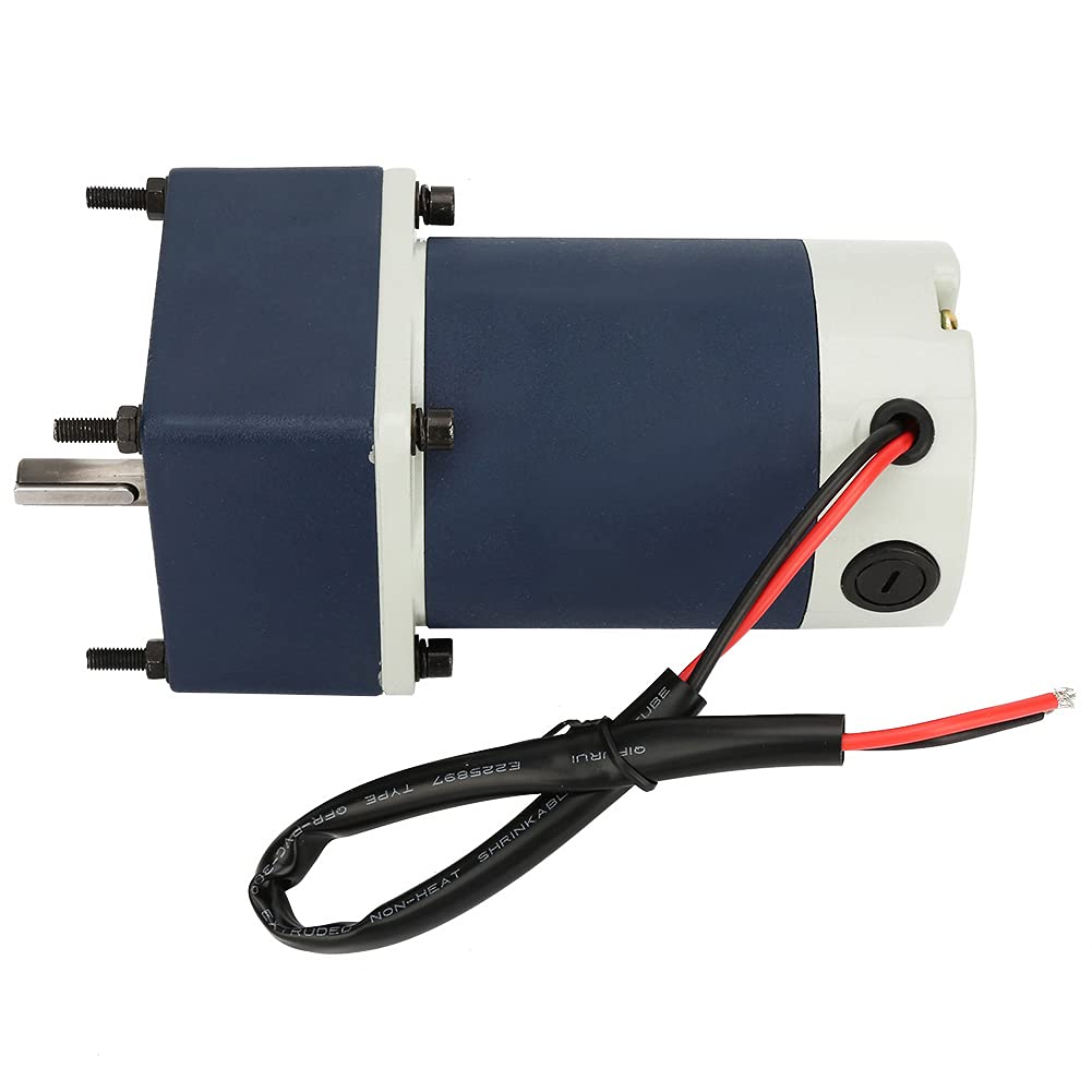 Motoriduttore CC a Magneti Permanenti, Motoriduttore CC a Magneti Permanenti 24V 60W, Motore Riduttore a Ingranaggi in Metallo Ad Alta Torsione a velocità (Rapporto di riduzione