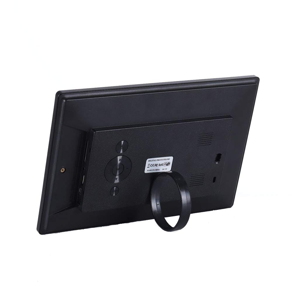 Marco De Fotos Digital Negro De 10 Pulgadas - Reproductor De Vídeo De Alta Definición para Montaje En Pared, Resolución De 1280 X 800, con Interruptor Temporizador.(Negro - 10 Pulgadas)