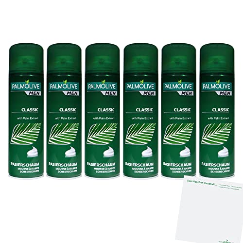Palmolive Rasierschaum Classic 6er Pack (6x300ml Flasche) + usy Block