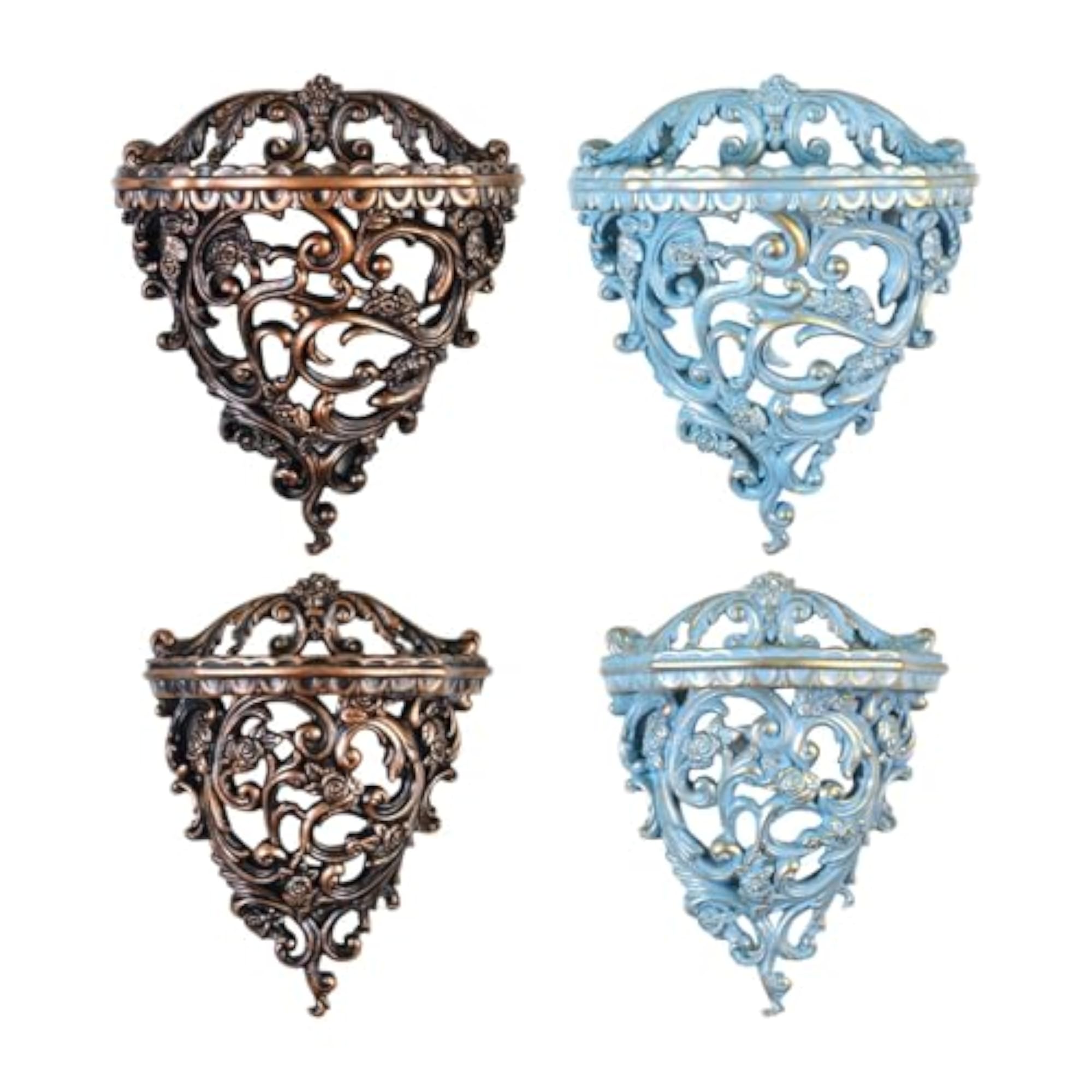 Retro Wall Floating Shelf Resin Decorative for Hallway