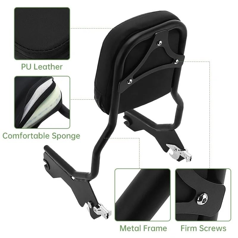 Coussin appui-dos de passager arrière pour Softail Slim - 5