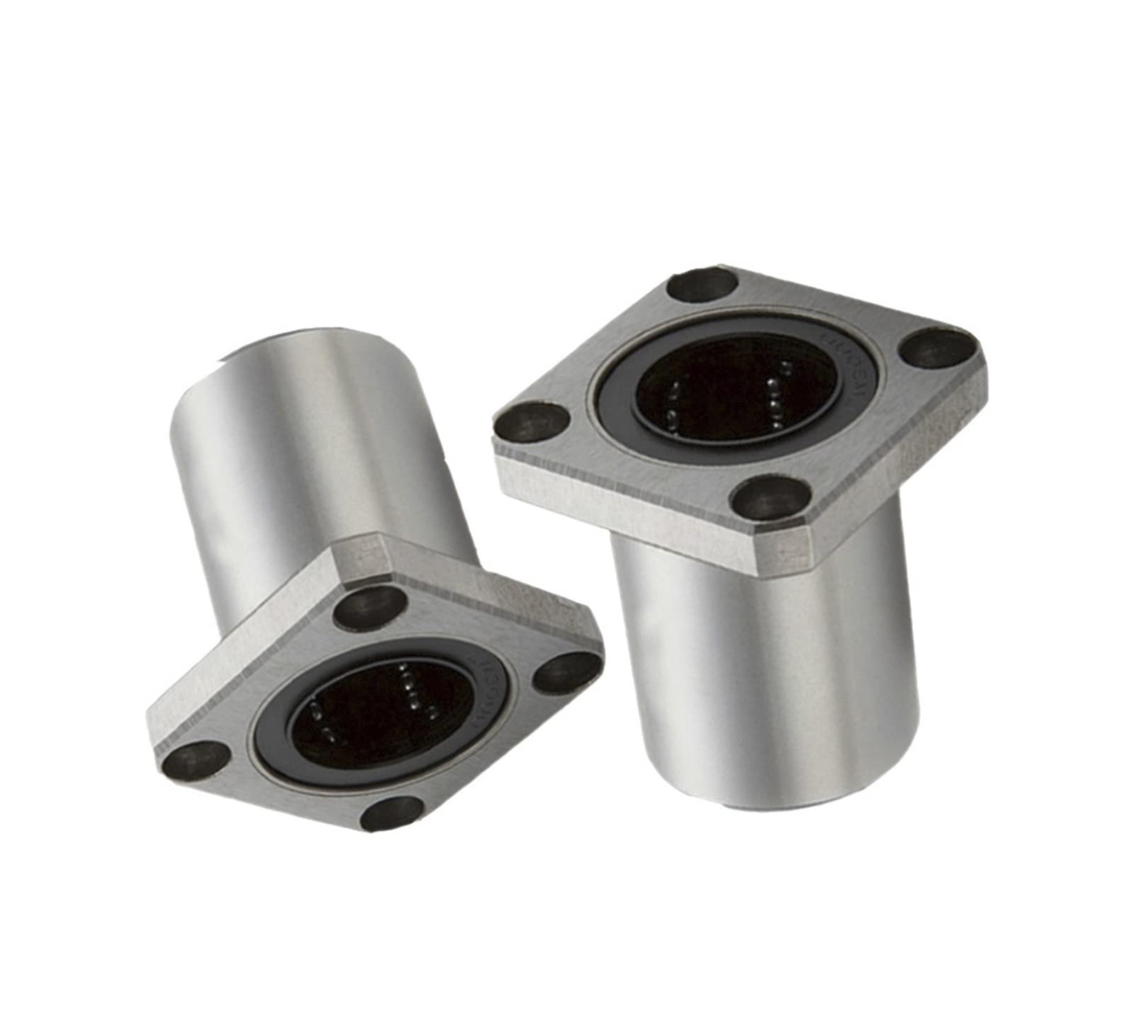 Double rubber sealed roller ball bearings 1PCS LMK10UU Square Flange Linear Bushing Ball Bearing Bearing Steel for 3D Printer Linear Rod Part CNC