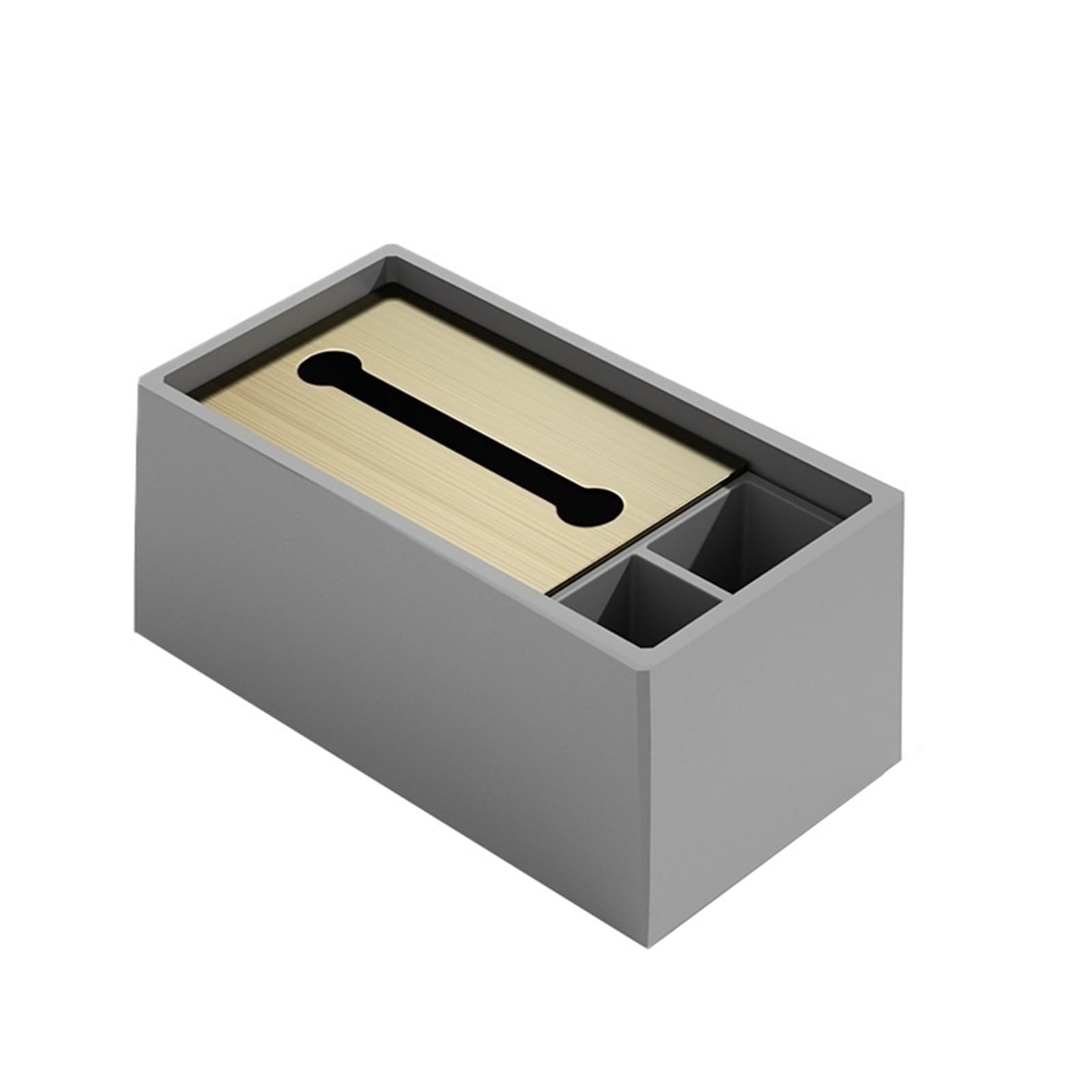 Tissue Holder Dispenser Desktop Multifunctional Paper Box Living Room Coffee Table Remote Control Tissue Storage for Living Room(Dark gray)