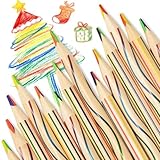 ThEast Party Favors Stocking Stuffers for Teen Girls, 30 Pieces 4 in 1 Rainbow Colored Pencils for Kids, Tween Girl Gifts Trendy Stuff, Goodie Bags Stuffers