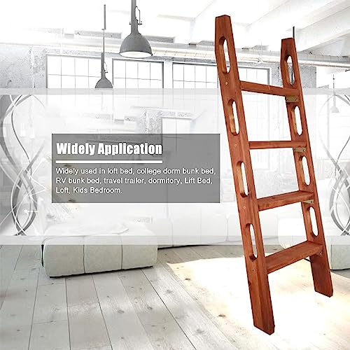 Escalera de madera para caravanas y literas de apartamentos pequeños 6