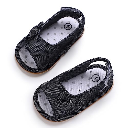 Infant Baby Boy Girls Sandals Summer Flat Anti Slip Fish Mouth Open Toe Bow Soft Bottom Breathable Shoes4