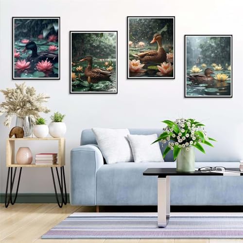 Peinture Diamant Canards pour Décor à la Maison | Idée Salon Animaux 5D